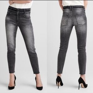 NEW Hudson Vintage Holly Skinny Jeans Gray
